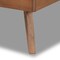 Baxton Studio Laima Mid-Century Light Grey Fabric Upholstered and Walnut Brown Finished Wood Platform Bed-Twin 191-11522-11159-ZORO - alternate 3